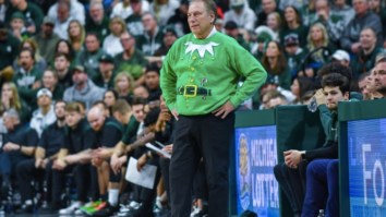 Tom Izzo Getting T’d Up While Wearing An Elf Sweater Is The Best Thing On The Internet