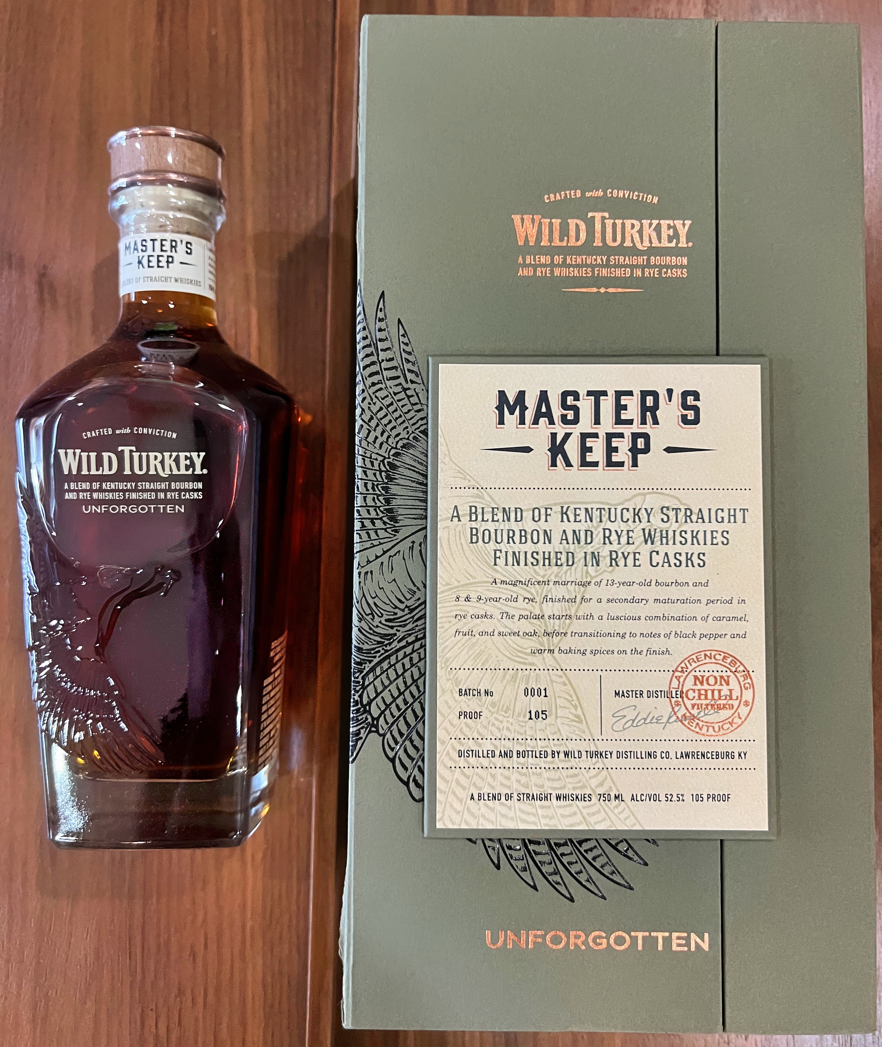 Wild Turkey Master's Keep Unforgotten Bottle