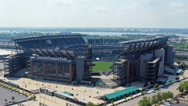 An overview of Lincoln Financial Field.