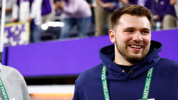 Luka Doncic Goes Viral For Hilarious Reaction While Rooting On TCU At CFP Title Game
