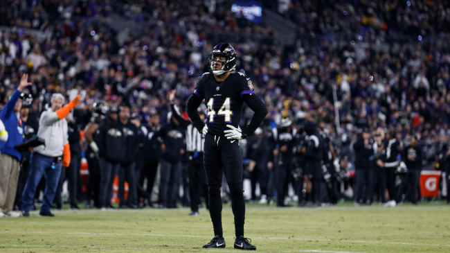 Marlon Humphrey stands on the field.