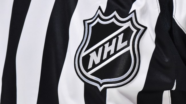 NHL logo on referee's uniform