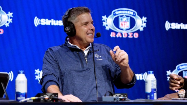 Sean Payton at a Super Bowl event
