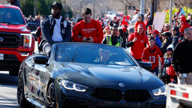 Stetson Bennett at the UGA title parade.