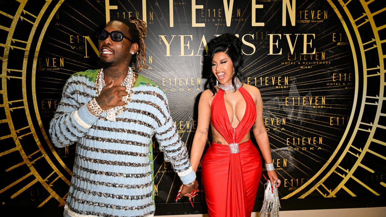 Cardi B and Offset at Club E11EVEN in Miami