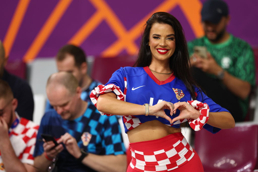 Miss Croatia at the world cup