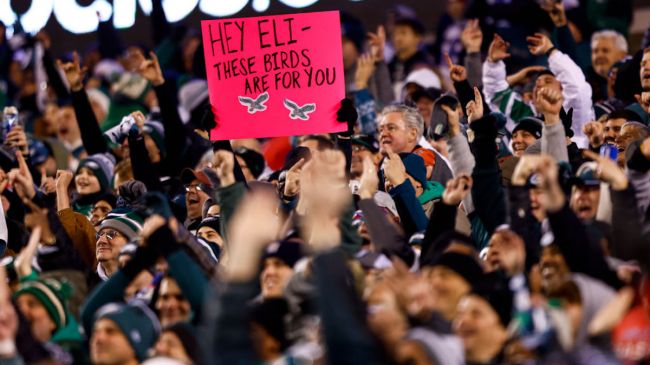 philadelphia eagles fans at a playoff game against the giants