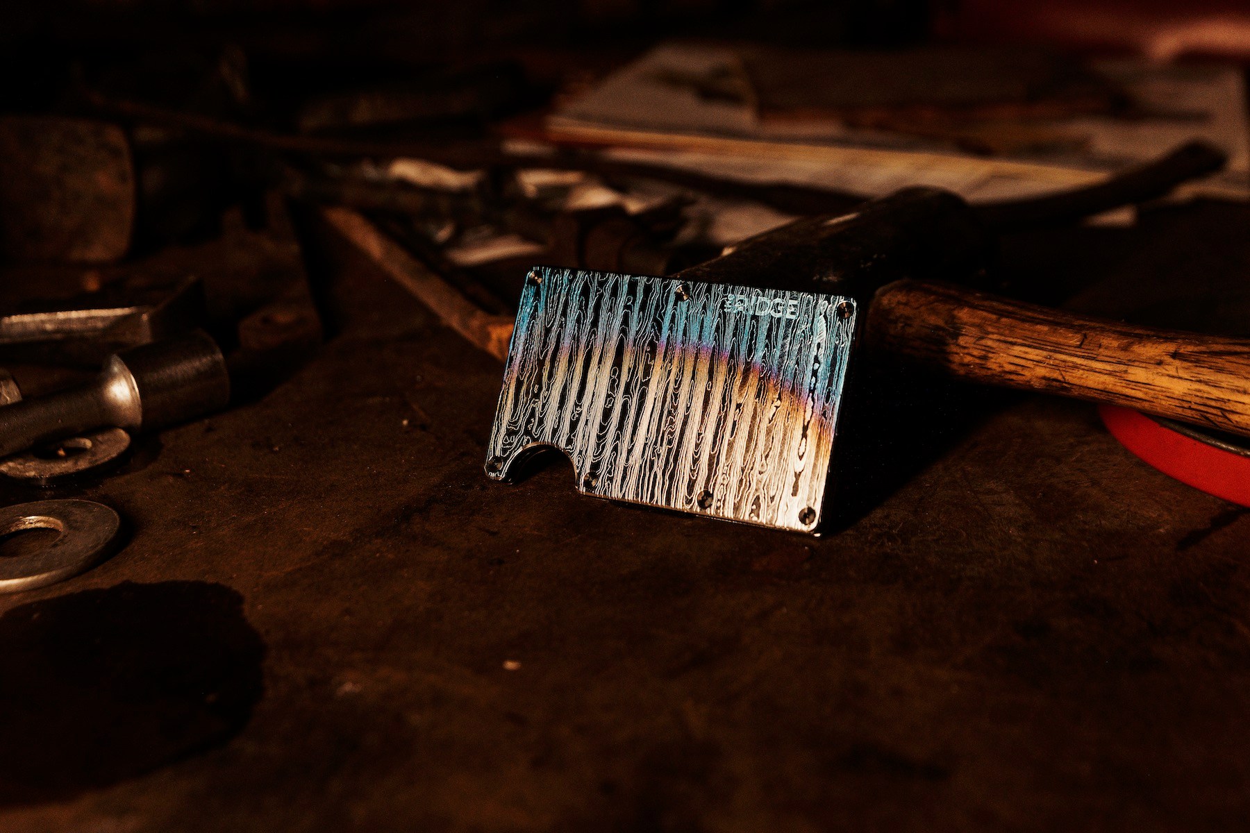 Ridge Wallet Just Dropped A Handsome New Burnt Damascus Wallet - BroBible