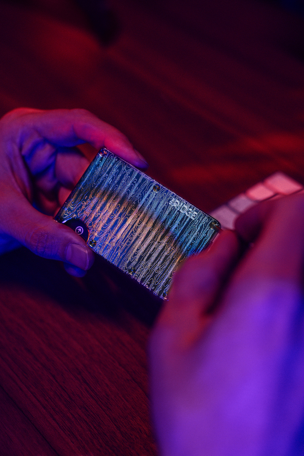 Ridge Wallet Just Dropped A Handsome New Burnt Damascus Wallet BroBible