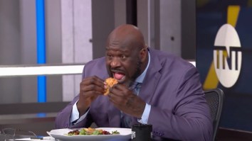 Shaq Pays Up And Eats Frog Legs On-Air After Losing TCU-Georgia Bet