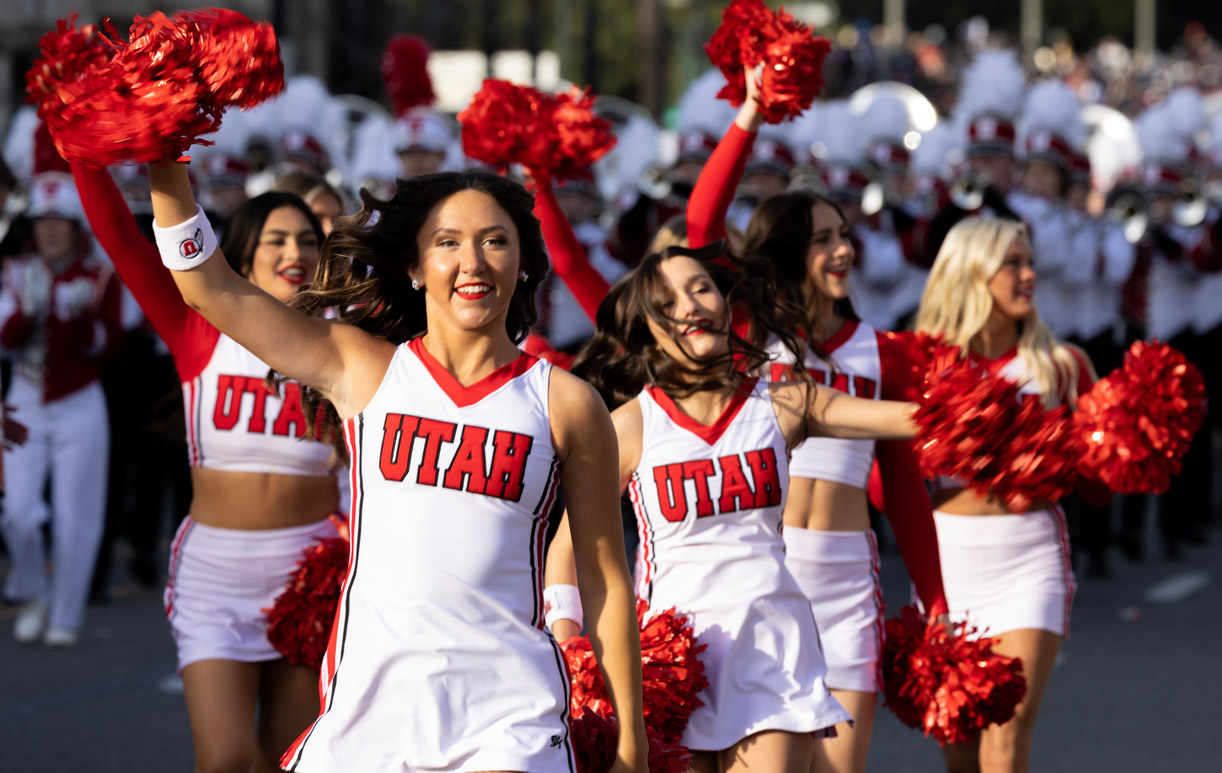 Utah Cheerleader Goes Viral For Insane Enthusiasm During Rose Bowl