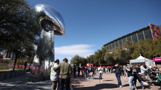 Giant Super Bowl trophy