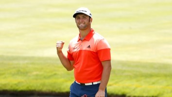 Jon Rahm Got One Of The Luckiest Breaks You Will Ever See In Golf