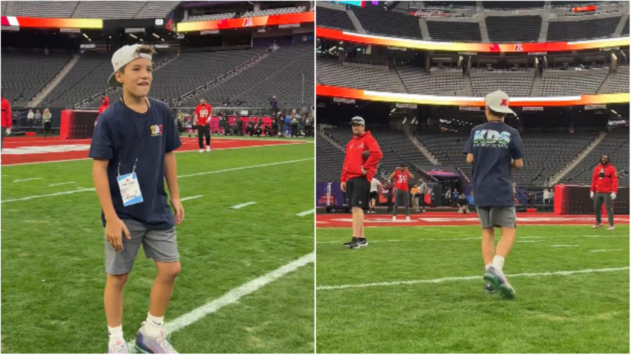 Peyton Manning's 11-Year-Old Son Plays QB At Pro Bowl, Shows Off