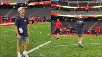 Peyton Manning’s 11-Year-Old Son Shows Off Arm, Throws Dimes At Pro Bowl Practice