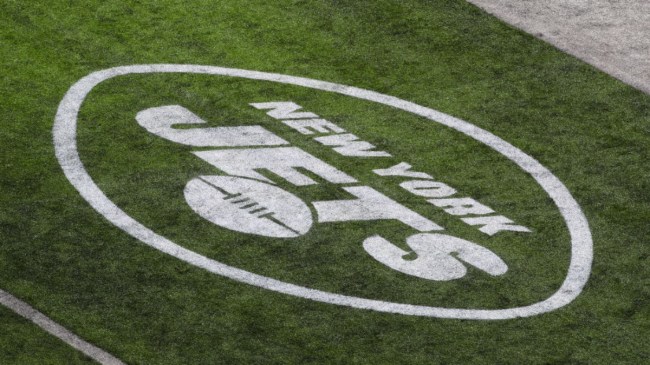 New York Jets logo on field