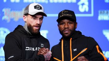 Boxer/Model Sammy-Jo Luxton Caused A Stir With Her Outfit At Mayweather-Chalmers Weigh-Ins