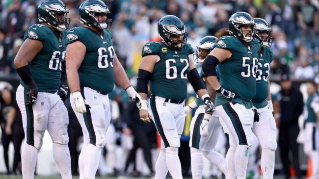 Super Bowl contender Philadelphia Eagles' offesnive line