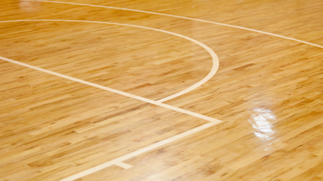 A stock photo of a basketball court.