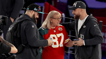 A Powerful Moment: Mama Kelce Meets Both Her Sons After The Super Bowl