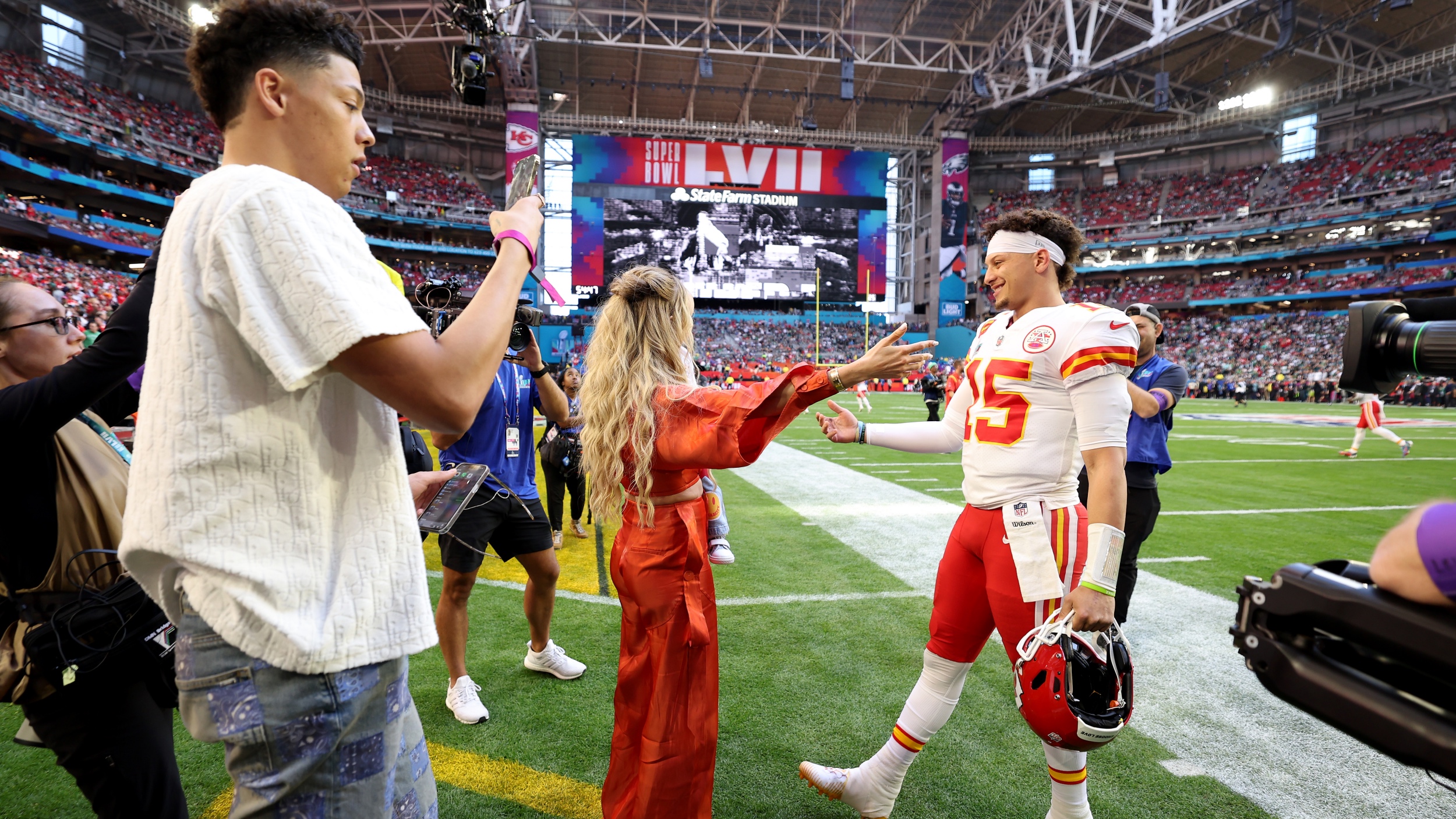 Jackson Mahomes and his older brother Patrick Mahomes