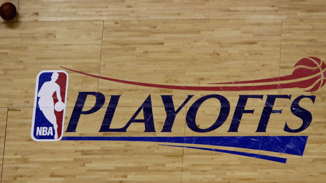 An NBA Playoff logo.