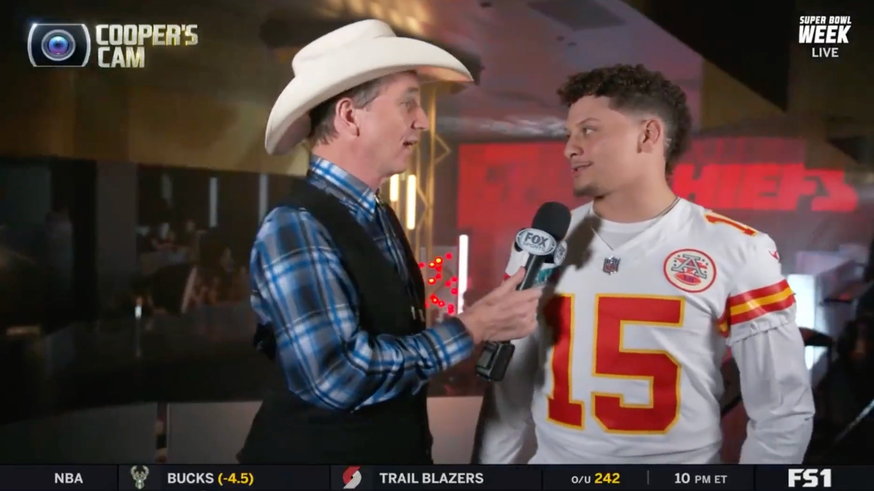Patrick Mahomes and Cooper Manning
