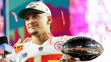 Patrick Mahomes Proved He Can’t Be Trusted With The Lombardi Trophy At Super Bowl Parade