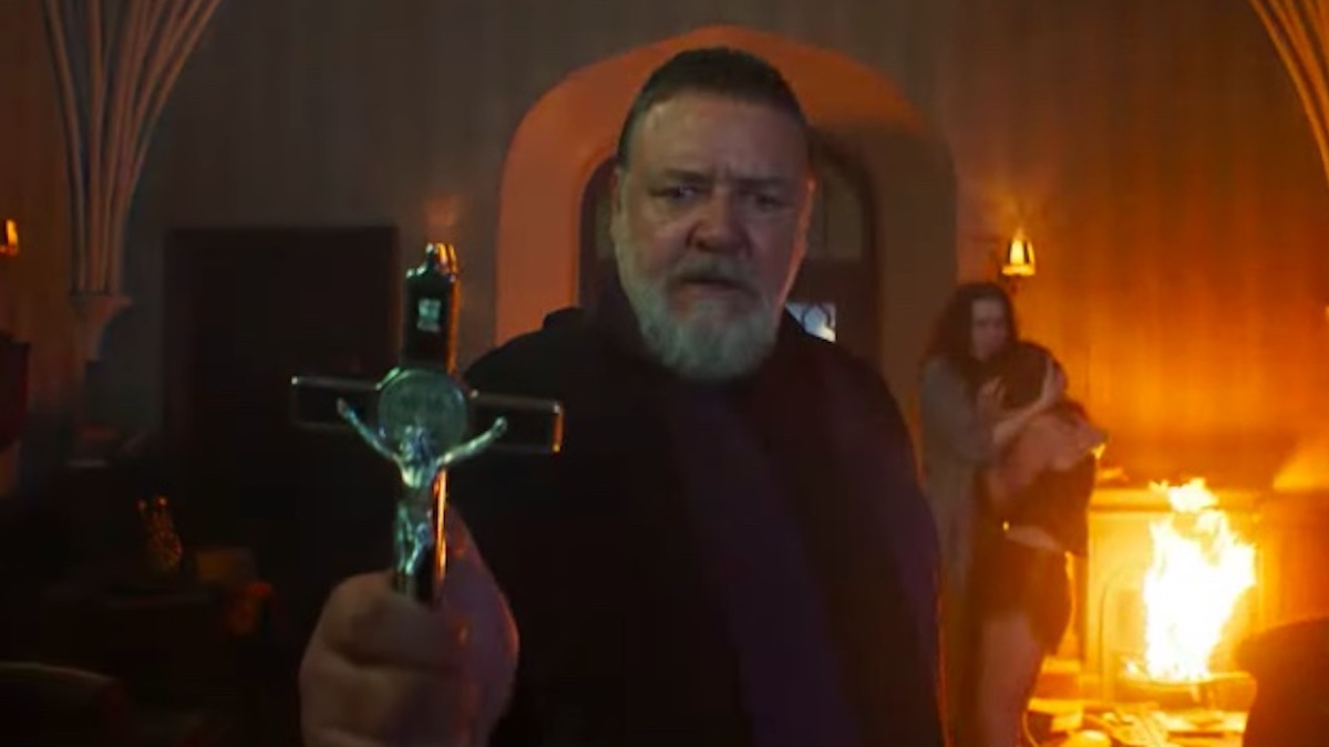 Russell Crowe Battles Demons In The Trailer For 'The Pope's Exorcist'