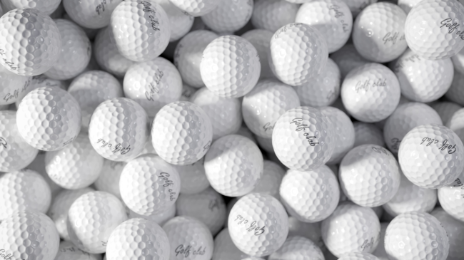A photo of golf balls.