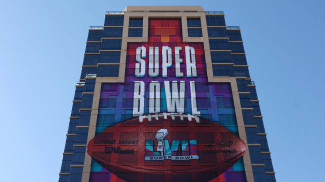 A Super Bowl logo.