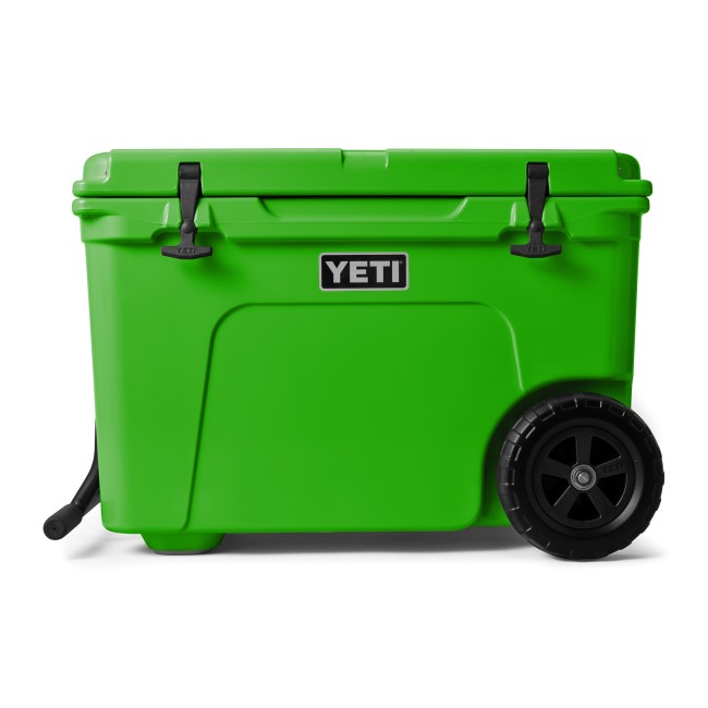YETI Tundra Haul cooler in bright canopy green color