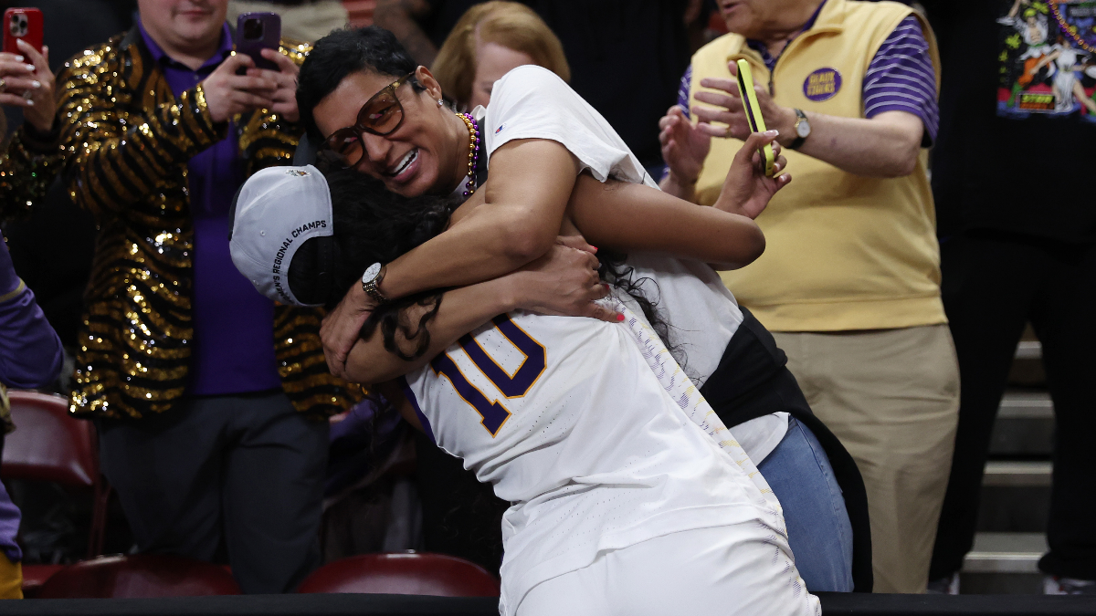 LSU Star Angel Reese's Mom Wants Fans To Stop Sliding Into Her DMs