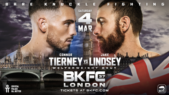 Watch BKFC 37 featuring Connor Tierney and Jake Lindsey this Saturday on Bare Knuckle TV