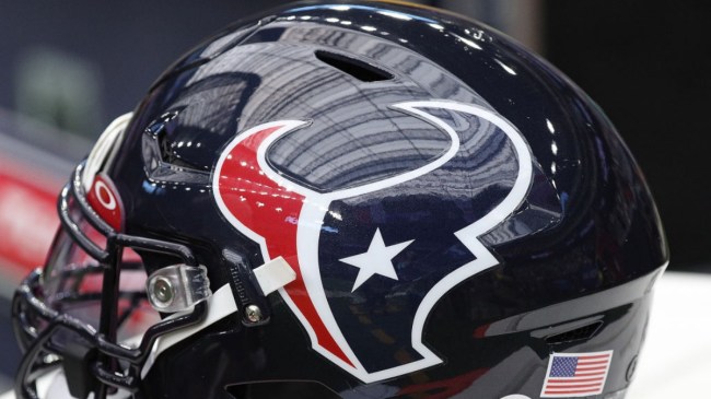 Houston Texans logo on a football helmet