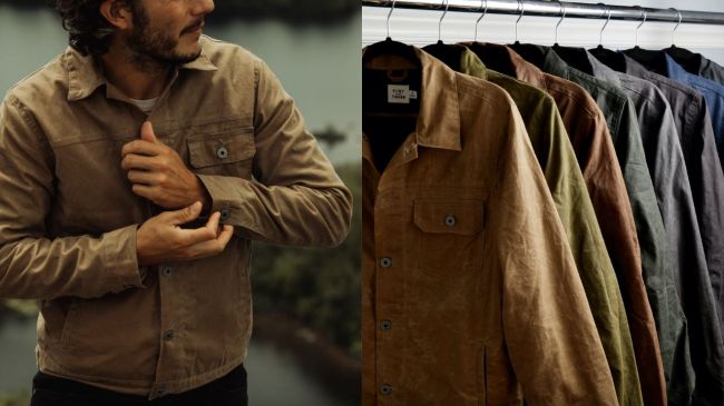 Flint and Tinder Flannel-Lined Waxed Trucker Jacket as worn by Chris Evans in the Apple TV movie "Ghosted" and Pedro Pascal in "The Last of Us"
