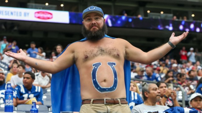 Indianapolis Colts logo on a fan