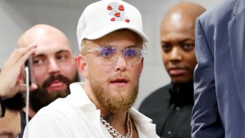 Video Shows Jake Paul Running Away From Floyd Mayweather Outside Of Heat Game, Claims Mayweather And ’50 Dudes’ Tried To Jump Him