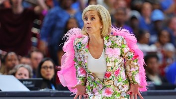 LSU Women’s Basketball Coach Kim Mulkey Ruffled Feathers With Sweet 16 Outfit