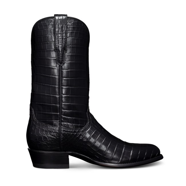 Tecovas The Marshall Black Crocodile Boots