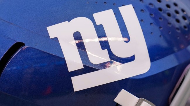 New York Giants logo on helmet