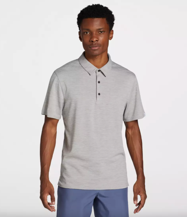 VRST Short Sleeve Golf Polo; shop their new golf apparel and gear today; DeVonta Smith