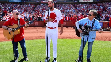 Adam Wainwright’s Country Style Rendition Of The National Anthem Goes Viral
