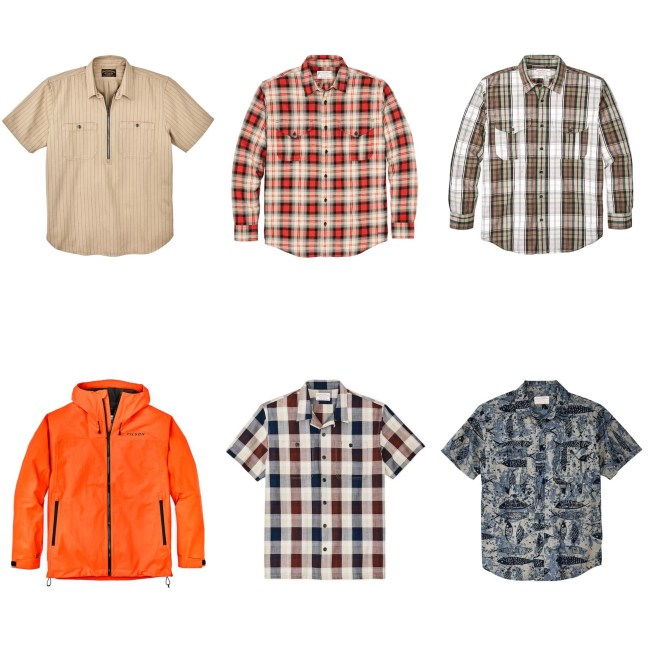 Filson men's shirts in spring 2023 collection