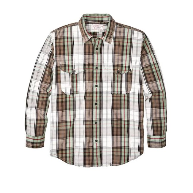 Filson washed feather shirt