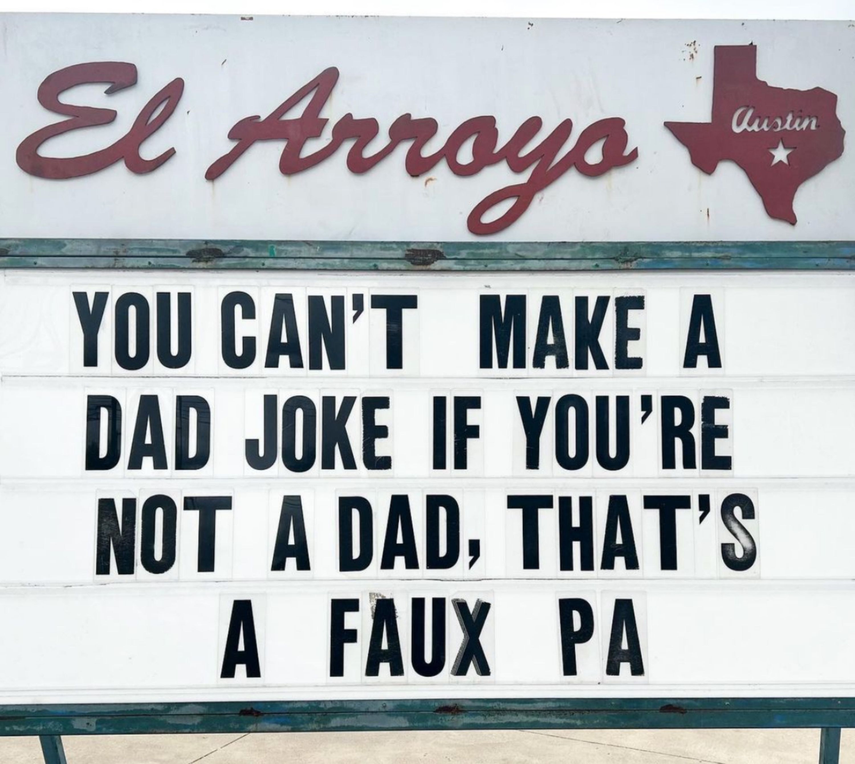 funny dad joke sign