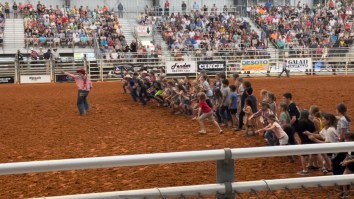 Kid Gets Flattened By A Bull In Training At A Florida Rodeo And The Crowd Goes Wild