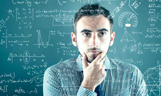 man looking at equations study iq scores americans