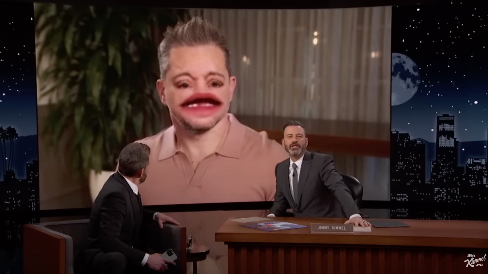 Matt Damon, Jimmy Kimmel, and Ben Affleck