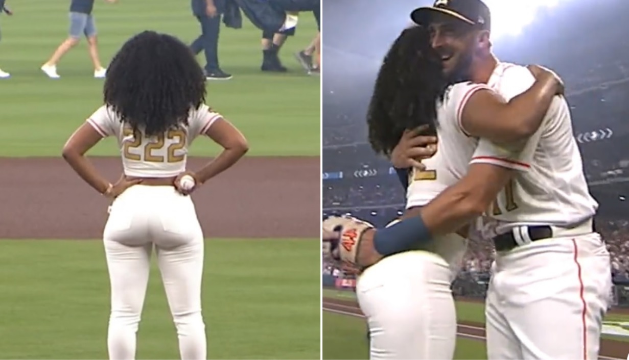 Megan Thee Stallion throwing out first pitch 